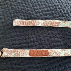 Ame and Lulu VGUC golf belt with tee holders - toile - rare